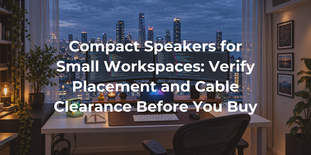 Cover: Compact Speakers for Small Workspaces: Verify Placement and Cable Clearance Before You Buy