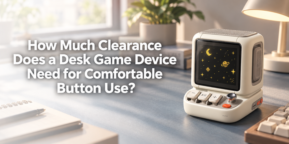 Cover: How Much Clearance Does a Desk Game Device Need for Comfortable Button Use?