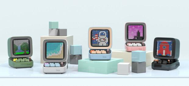Divoom Ditoo bluetooth speaker displays pixel art on a tiny retro computer | Divoom International