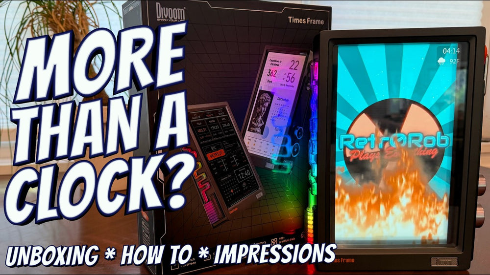 Original YouTube thumbnail: Divoom Times Frame Floating Display Review - Cool Desk Gadget or Gimmick?