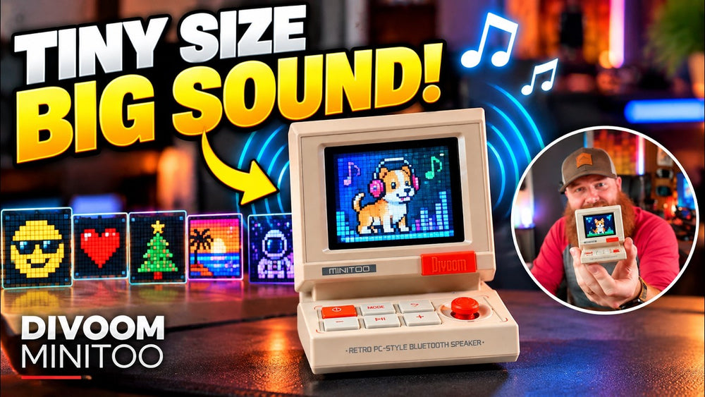 Original YouTube thumbnail: Divoom MiniToo Review – TINY Speaker, BIG Sound!