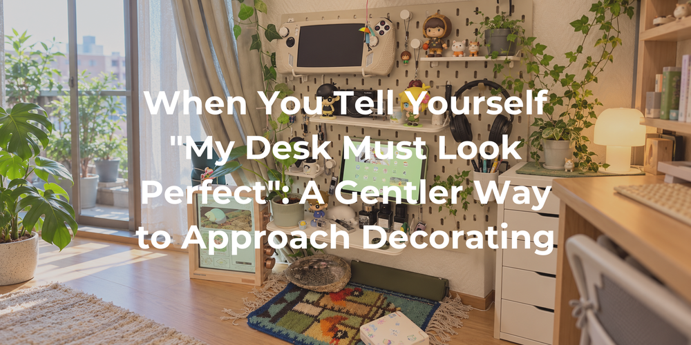 Cover: When You Tell Yourself "My Desk Must Look Perfect": A Gentler Way to Approach Decorating