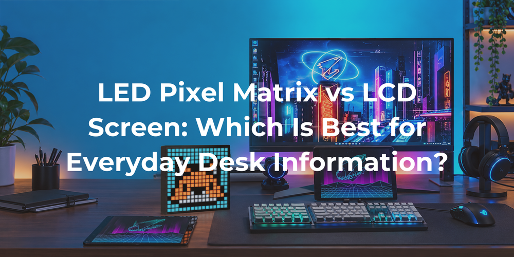 Cover: LED Pixel Matrix vs LCD Screen: Which Is Best for Everyday Desk Information?
