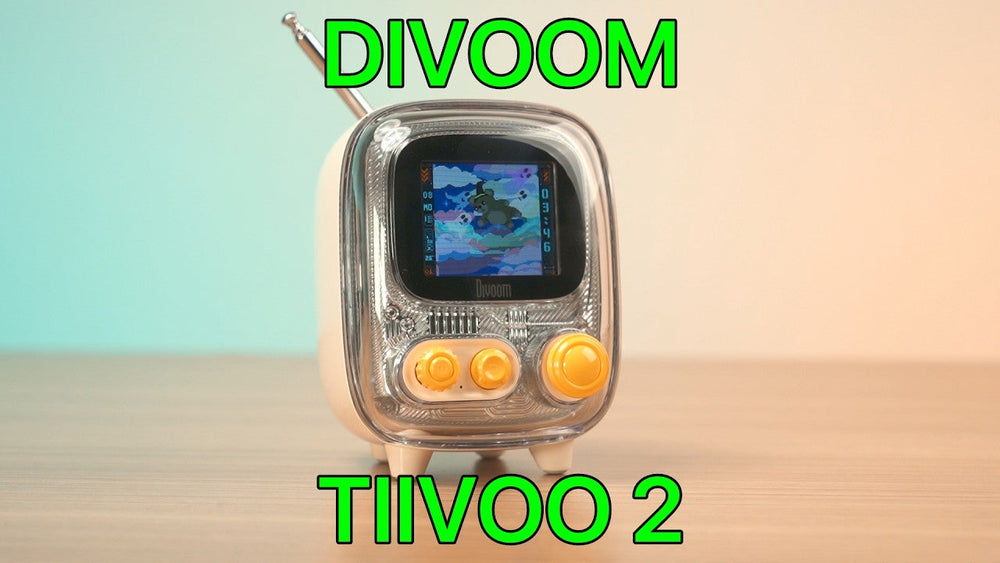 Original YouTube thumbnail: The CUTEST Speaker You’ll Ever See? 😍 Divoom Tiivoo 2 review