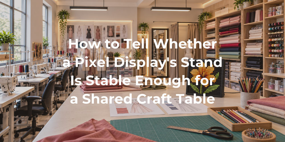 How to Tell Whether a Pixel Display's Stand Is Stable Enough for a Shared Craft Table