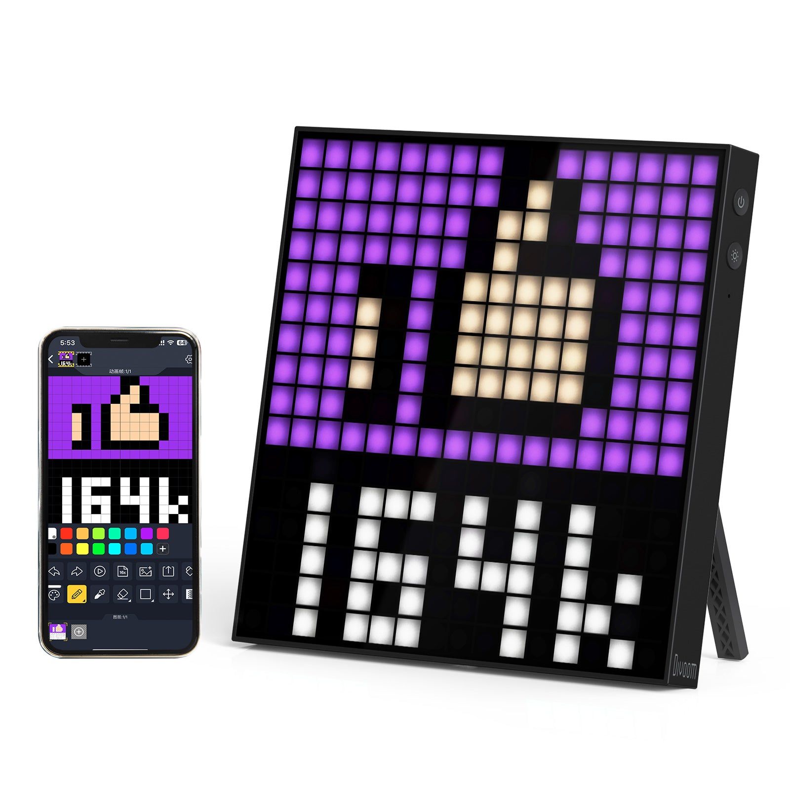 Divoom Pixoo 16 Wifi Pixel Art Frame