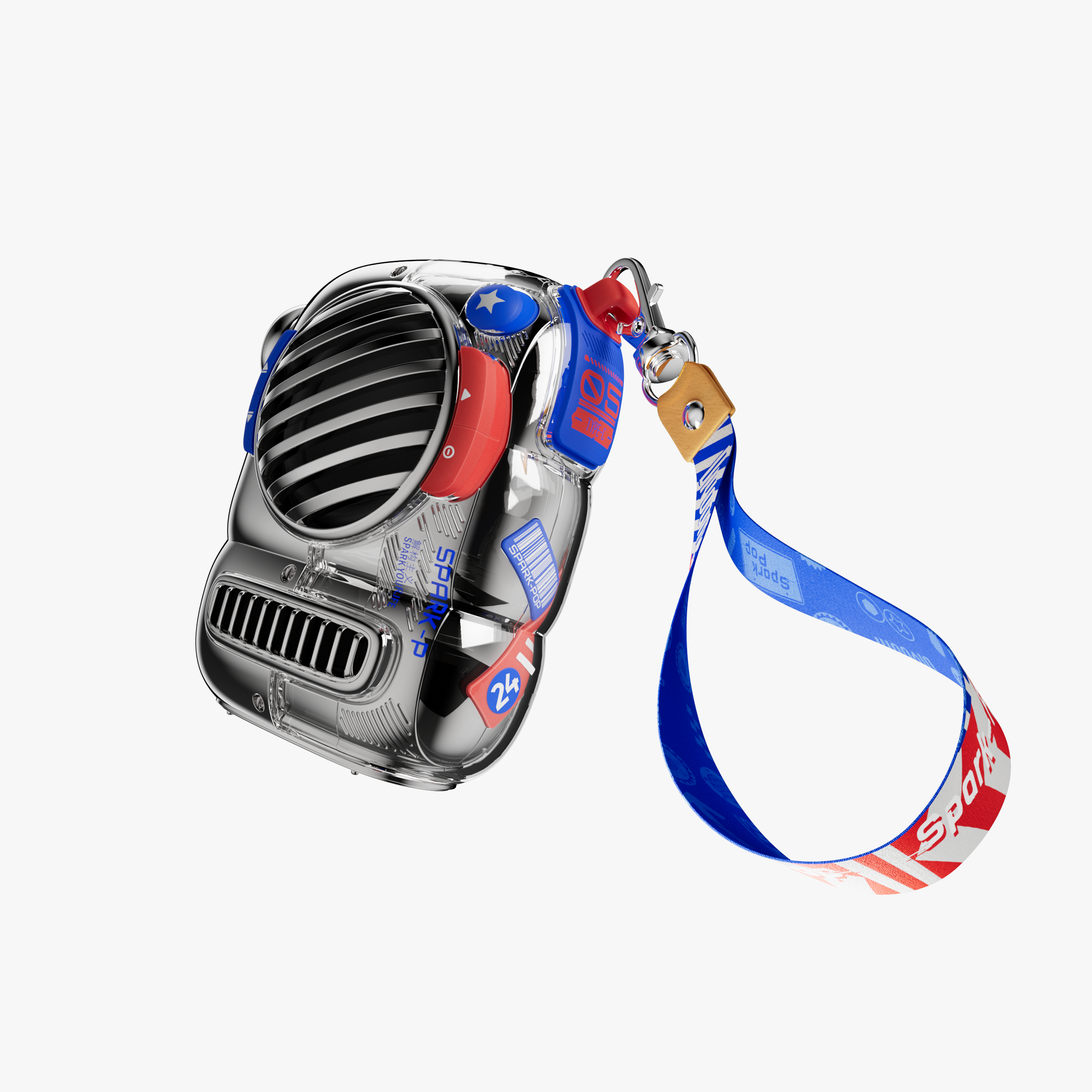 Divoom Spark-Pop Bluetooth-luidspreker Draagbare kleine luidspreker