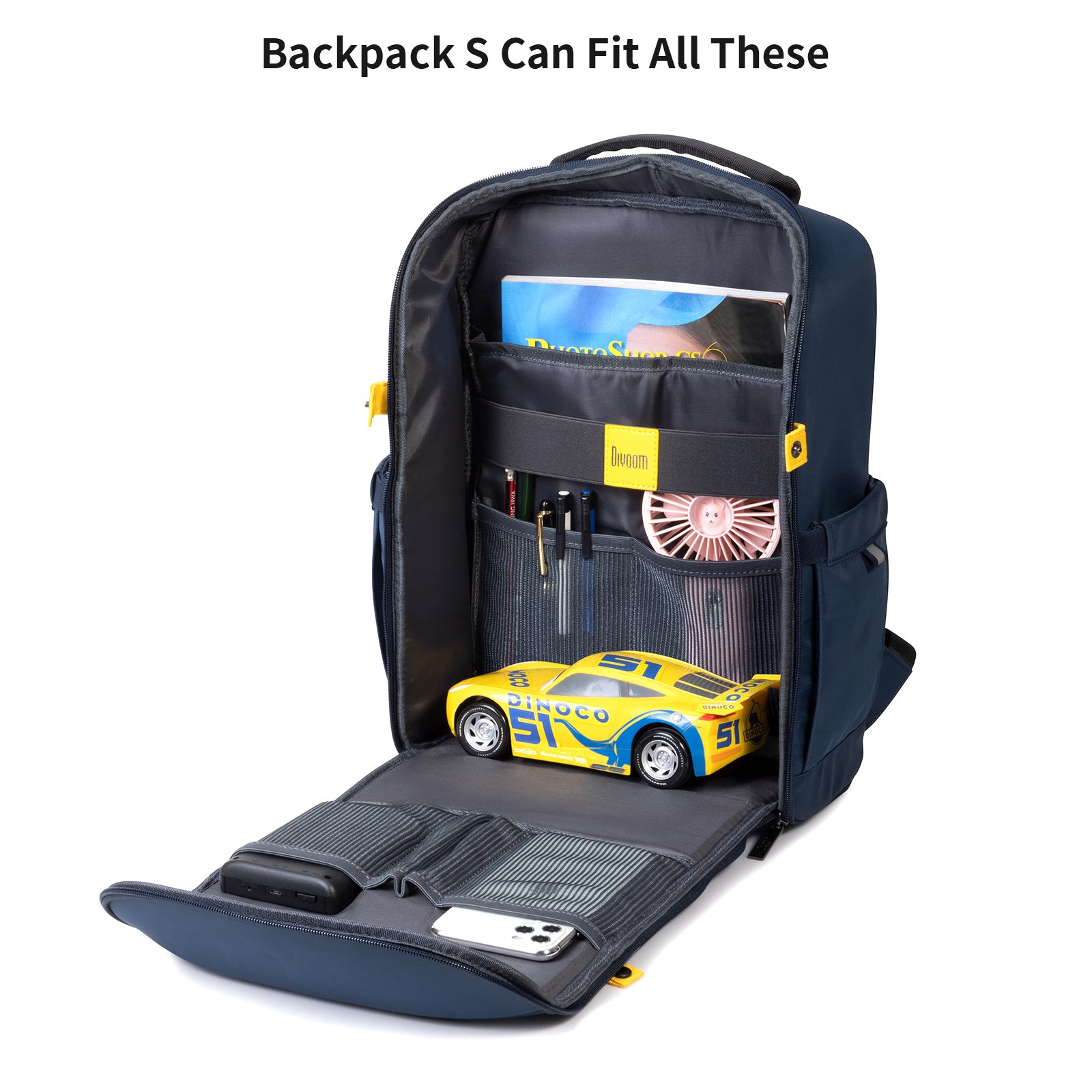 Backpack S with huge storage space