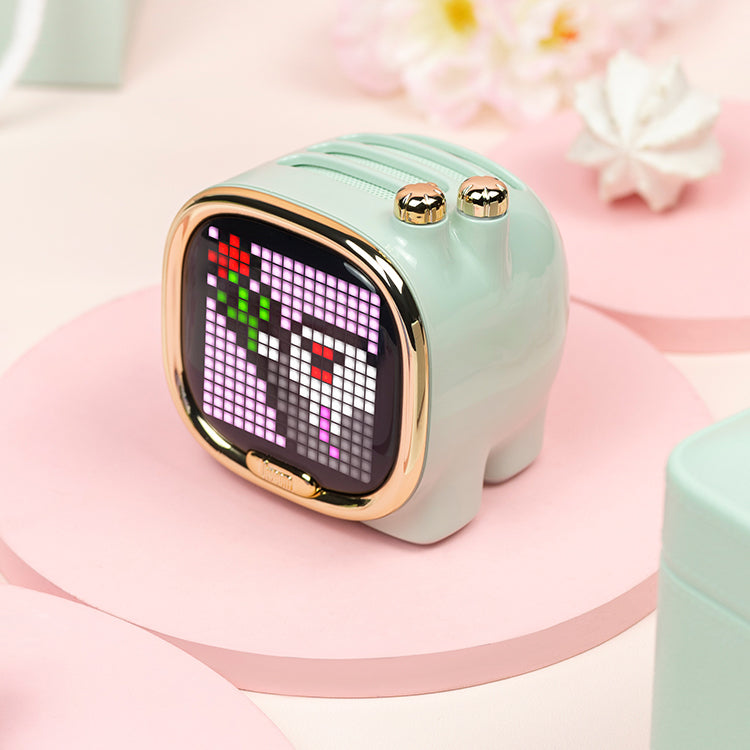 Divoom Zooe Pixel Art Bluetooth Speaker Draagbare Mini Muziek Leuke Draadloze Bureau Setup Kerstcadeau voor Kinderen
