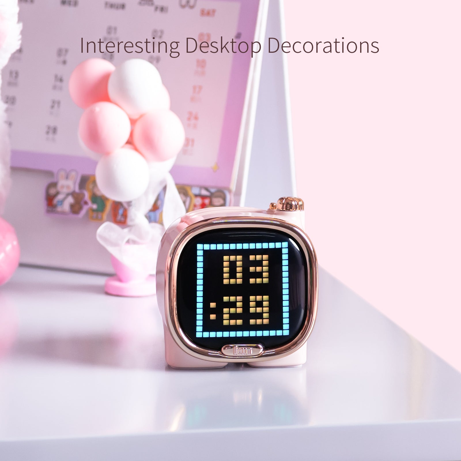 Divoom Zooe Pixel Art Bluetooth Speaker Draagbare Mini Muziek Leuke Draadloze Bureau Setup Kerstcadeau voor Kinderen