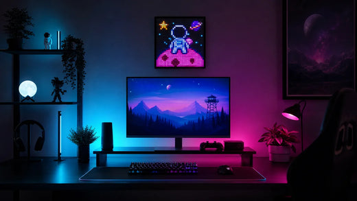 Gaming Room Setup Ideas with One Divoom Display