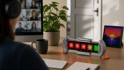 Zelf te maken statuslampje voor Teams en Slack, dagenlang op je bureau