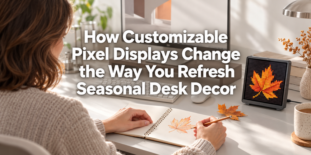 Cover: How Customizable Pixel Displays Change the Way You Refresh Seasonal Desk Decor