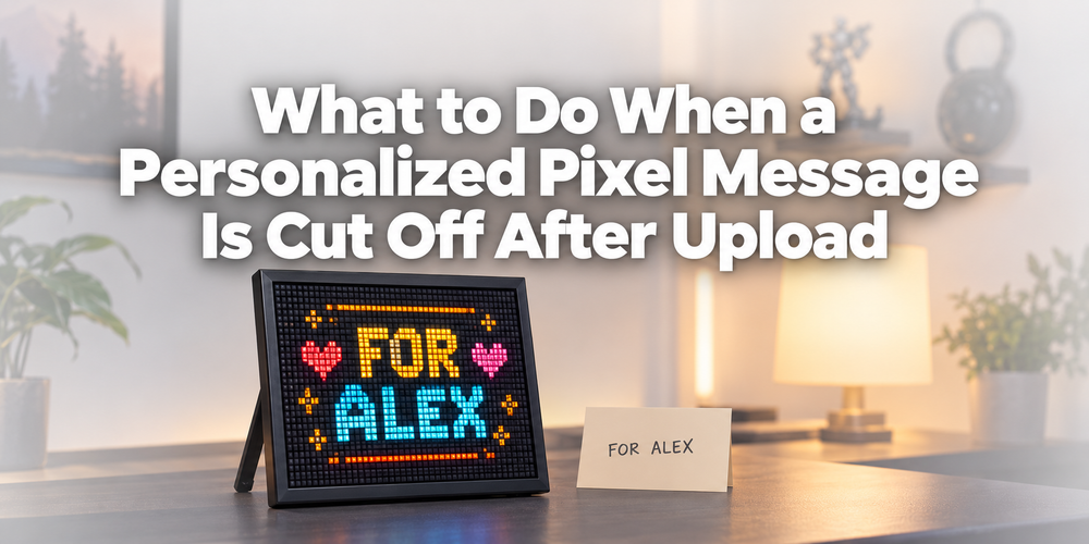 Cover: What to Do When a Personalized Pixel Message Is Cut Off After Upload