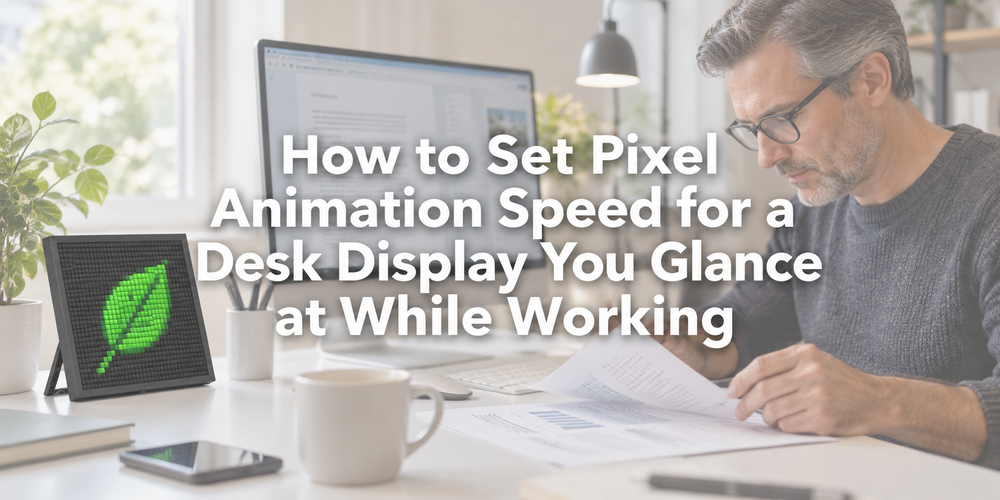Title cover for How to Set Pixel Animation Speed for a Desk Display You Glance at While Working