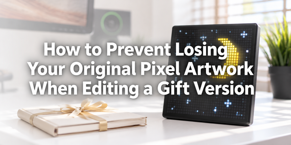 Cover: How to Prevent Losing Your Original Pixel Artwork When Editing a Gift Version