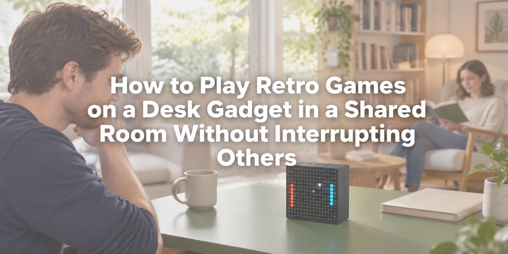 Title cover for How to Play Retro Games on a Desk Gadget in a Shared Room Without Interrupting Others