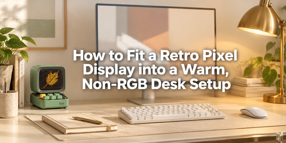 Cover: How to Fit a Retro Pixel Display into a Warm, Non-RGB Desk Setup