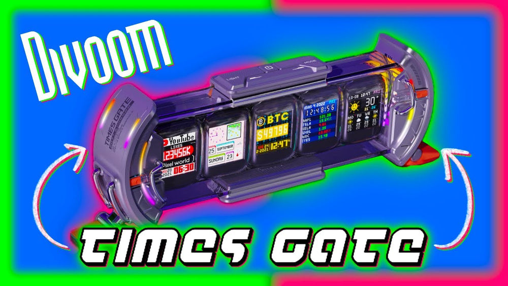 Original YouTube thumbnail: Retro Vibes + Smart Features: Divoom Times Gate | Full Review & Guide!