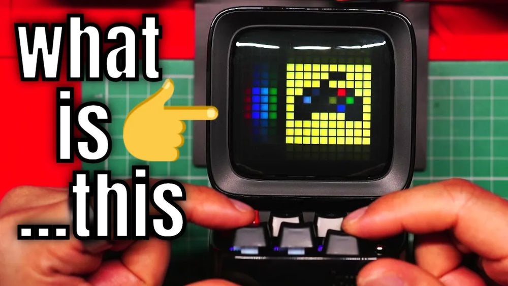 Original YouTube thumbnail: The Ultimate Retro Desk Gadget? Divoom Ditoo Pro