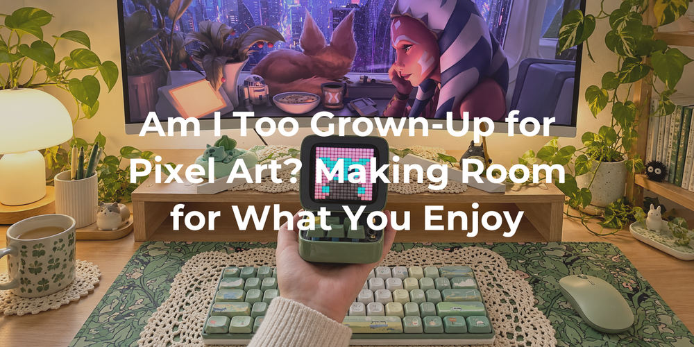 Cover: Am I Too Grown-Up for Pixel Art? Making Room for What You Enjoy