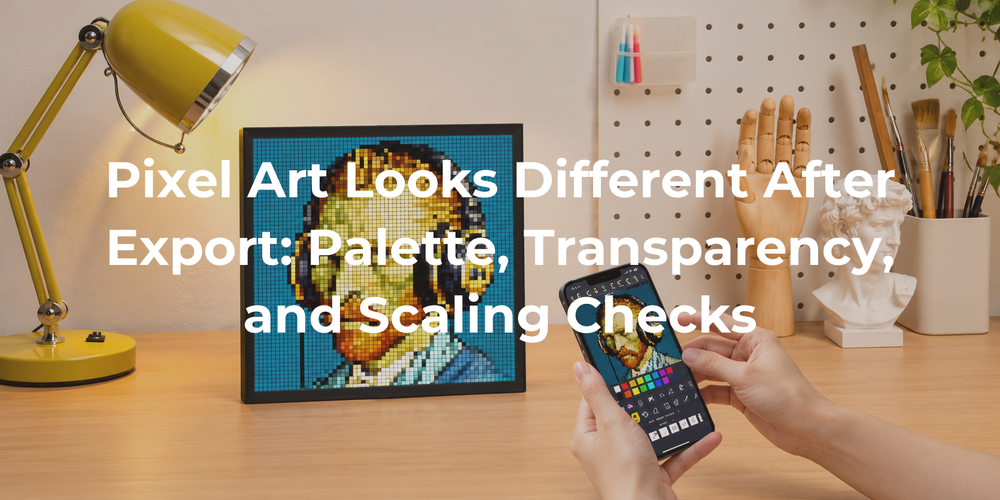 Cover: Pixel Art Looks Different After Export: Palette, Transparency, and Scaling Checks