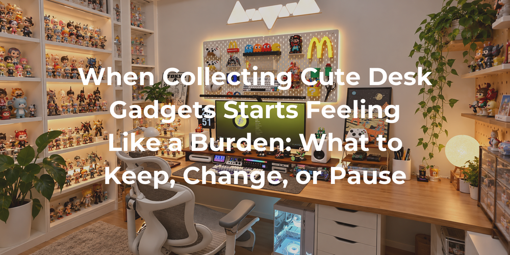 Cover: When Collecting Cute Desk Gadgets Starts Feeling Like a Burden: What to Keep, Change, or Pause