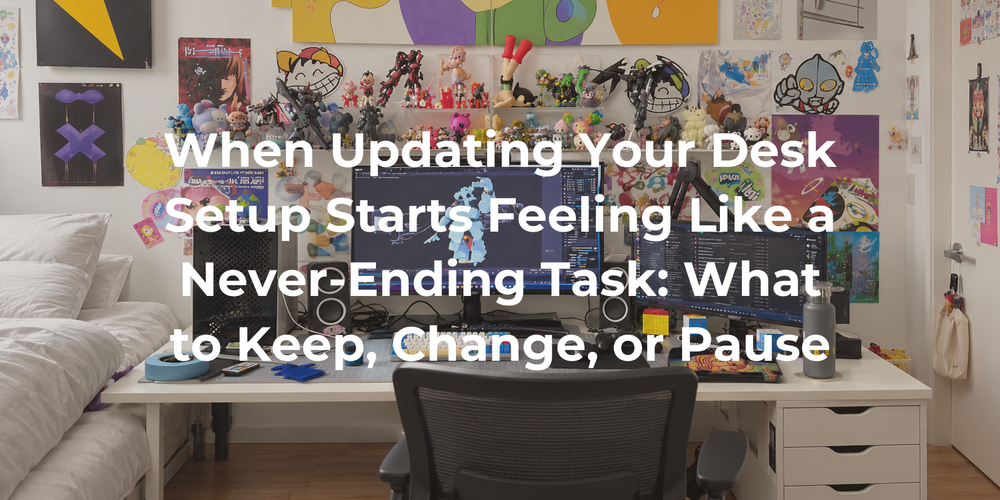 Cover: When Updating Your Desk Setup Starts Feeling Like a Never-Ending Task: What to Keep, Change, or Pause
