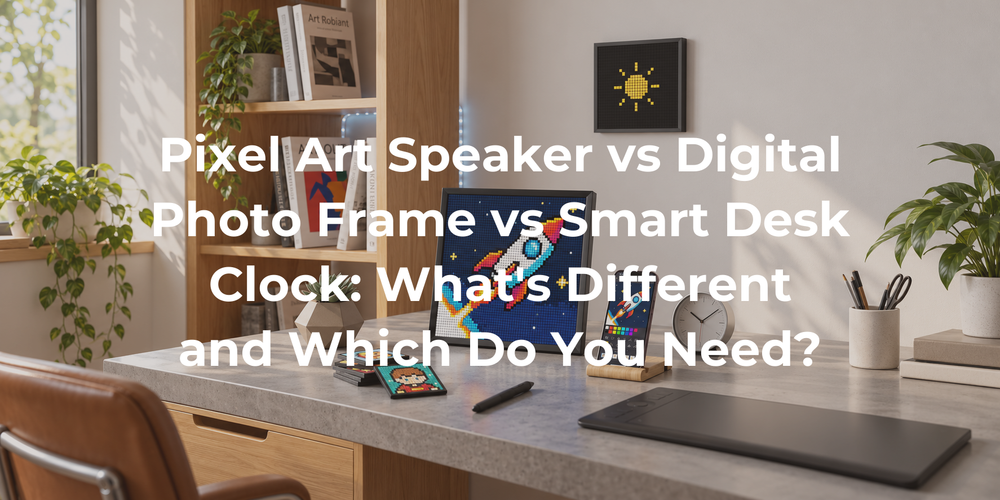 Cover: Pixel Art Speaker vs Digital Photo Frame vs Smart Desk Clock: What's Different and Which Do You Need?