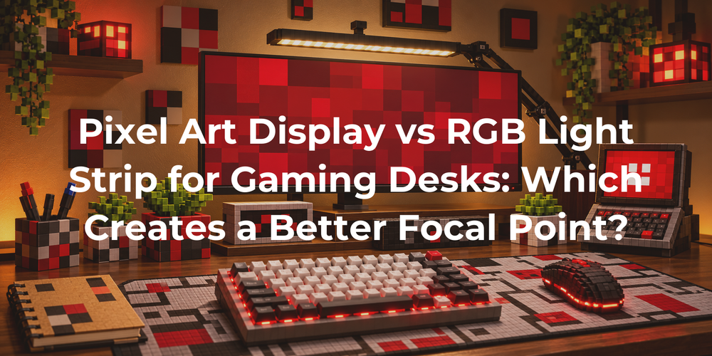 Cover: Pixel Art Display vs RGB Light Strip for Gaming Desks: Which Creates a Better Focal Point?