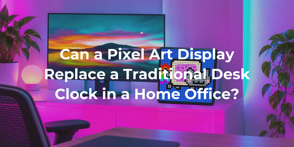 Cover: Can a Pixel Art Display Replace a Traditional Desk Clock in a Home Office?