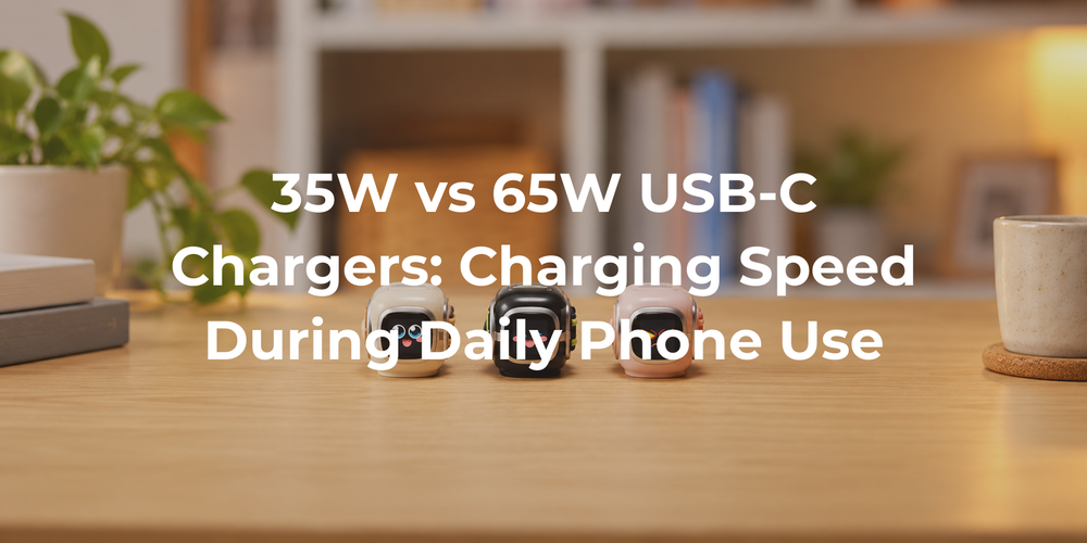 Cover: 35W vs 65W USB-C Chargers: Charging Speed During Daily Phone Use