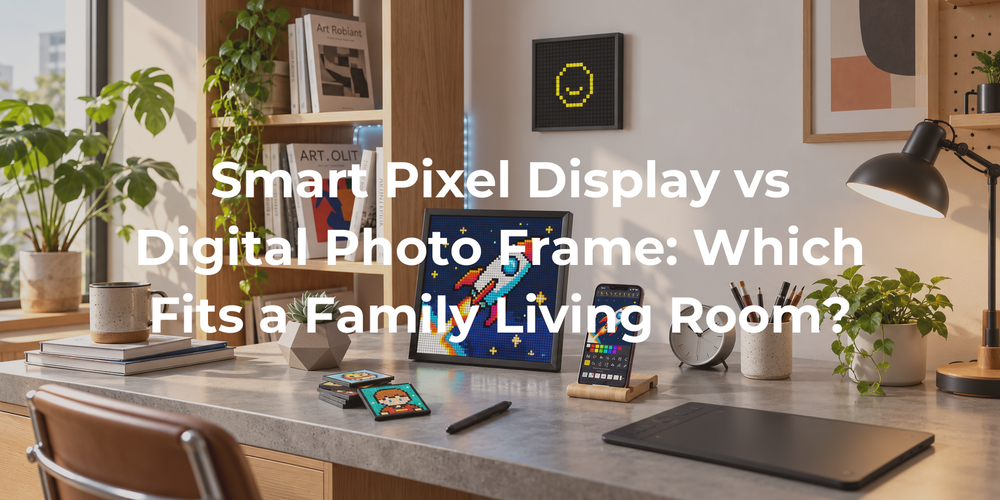 Cover: Smart Pixel Display vs Digital Photo Frame: Which Fits a Family Living Room?