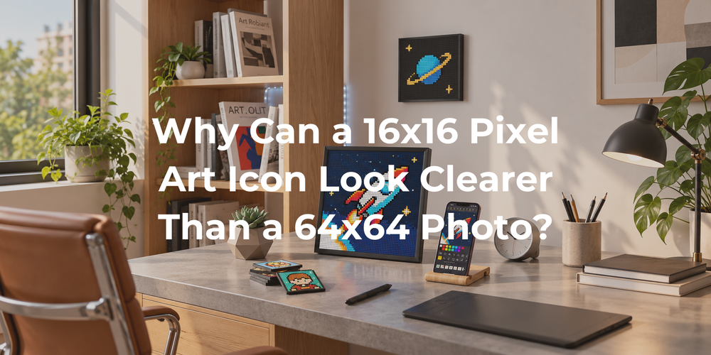 Cover: Why Can a 16x16 Pixel Art Icon Look Clearer Than a 64x64 Photo?