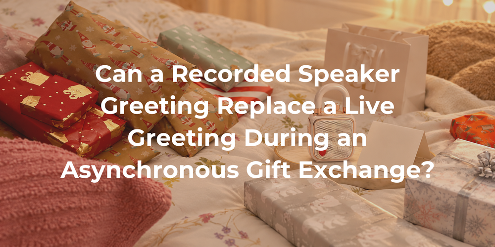 The recording and written invitation can be offered without demanding an immediate response.