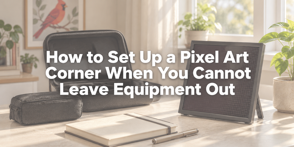 Title cover for How to Set Up a Pixel Art Corner When You Cannot Leave Equipment Out