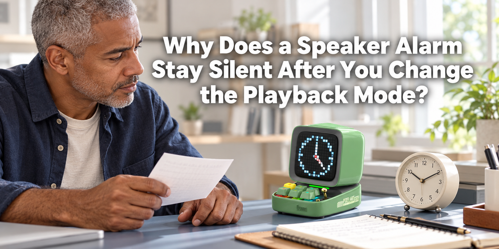 Cover: Why Does a Speaker Alarm Stay Silent After You Change the Playback Mode?