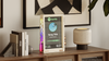 Photo and Memory-Focused Smart Display Setup with Times Frame
