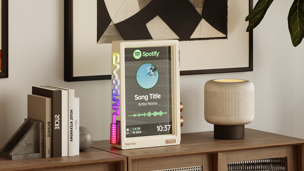 Photo and Memory-Focused Smart Display Setup with Times Frame