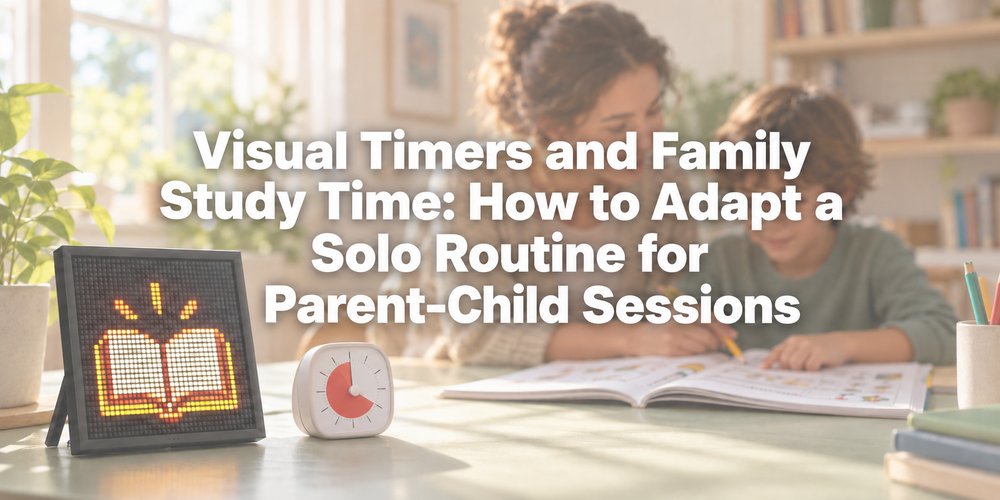 Title cover for Visual Timers and Family Study Time: How to Adapt a Solo Routine for Parent–Child Sessions