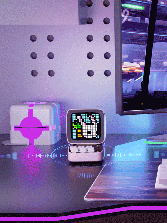 Divoom Pixel Art Game Led Bluetooth Speaker & Led Pixel Display