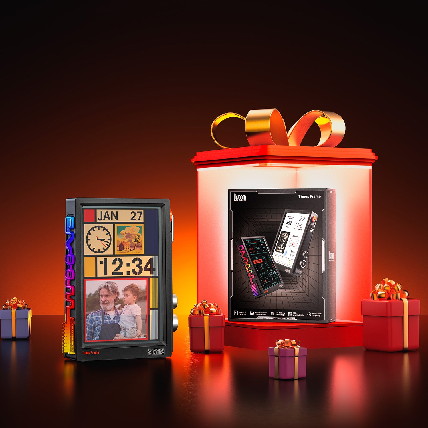 Divoom Timegate Time Frame Divoom Times Frame Digital Picture Frames