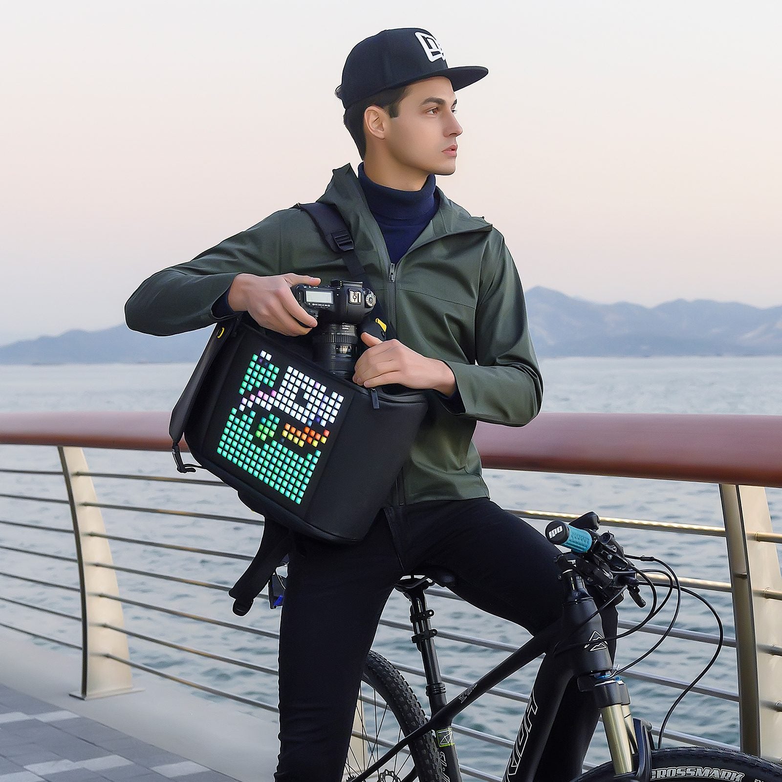 Divoom Pixoo Backpack-M Smart LED Backpack with Pixel Art Display