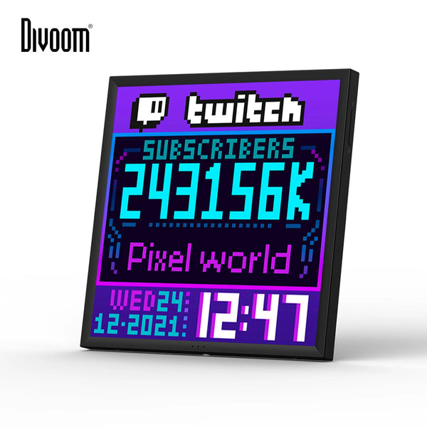 Divoom Pixoo-64 | WiFi Pixel Cloud Digital Frame | 64 X 64 LED Divoom Pixoo-64 | WiFi Pixel Cloud Digital Frame | 64 X 64 LED