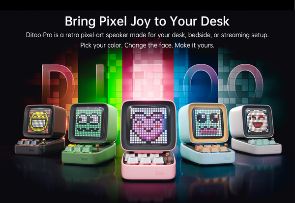 Ditoo-Pro レトロピクセルアート Bluetoothスピーカー – Divoom