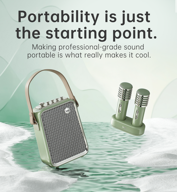 スピーカー・ウーファー Divoom Karaoke Bluetooth Speaker Divoom Spark-Pro Bluetooth Portable Speaker Karaoke Speaker