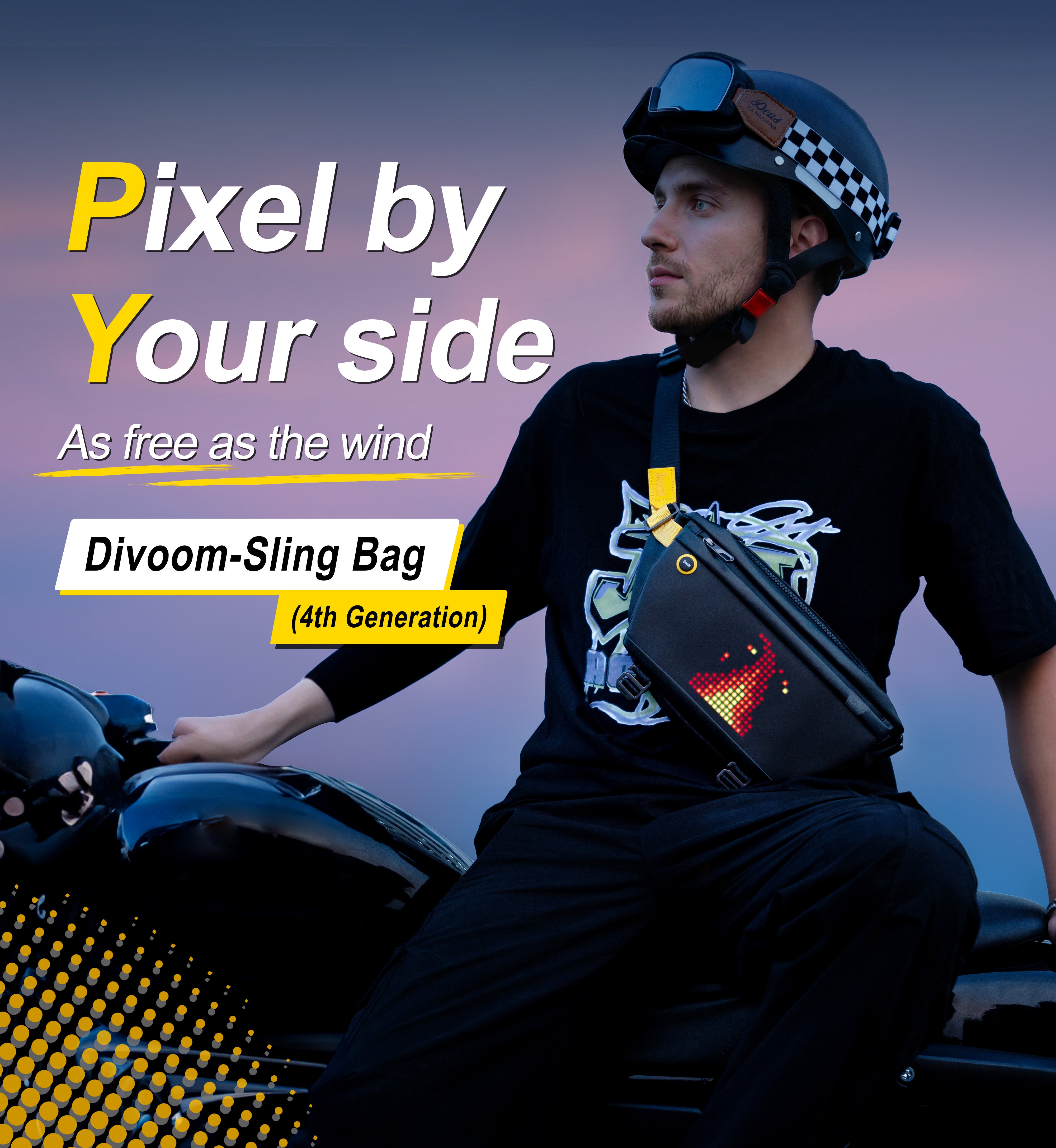 Pixoo-Slingbag | Smart Sling | OutdoorMaster | Travel Backpack for