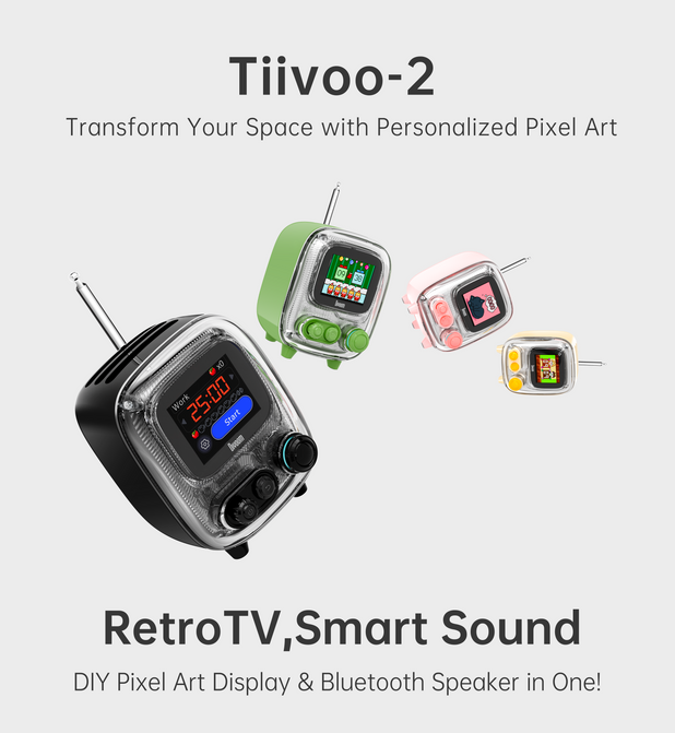 Divoom Tiivoo-2 Photo Album & Bluetooth Speaker – Divoom International