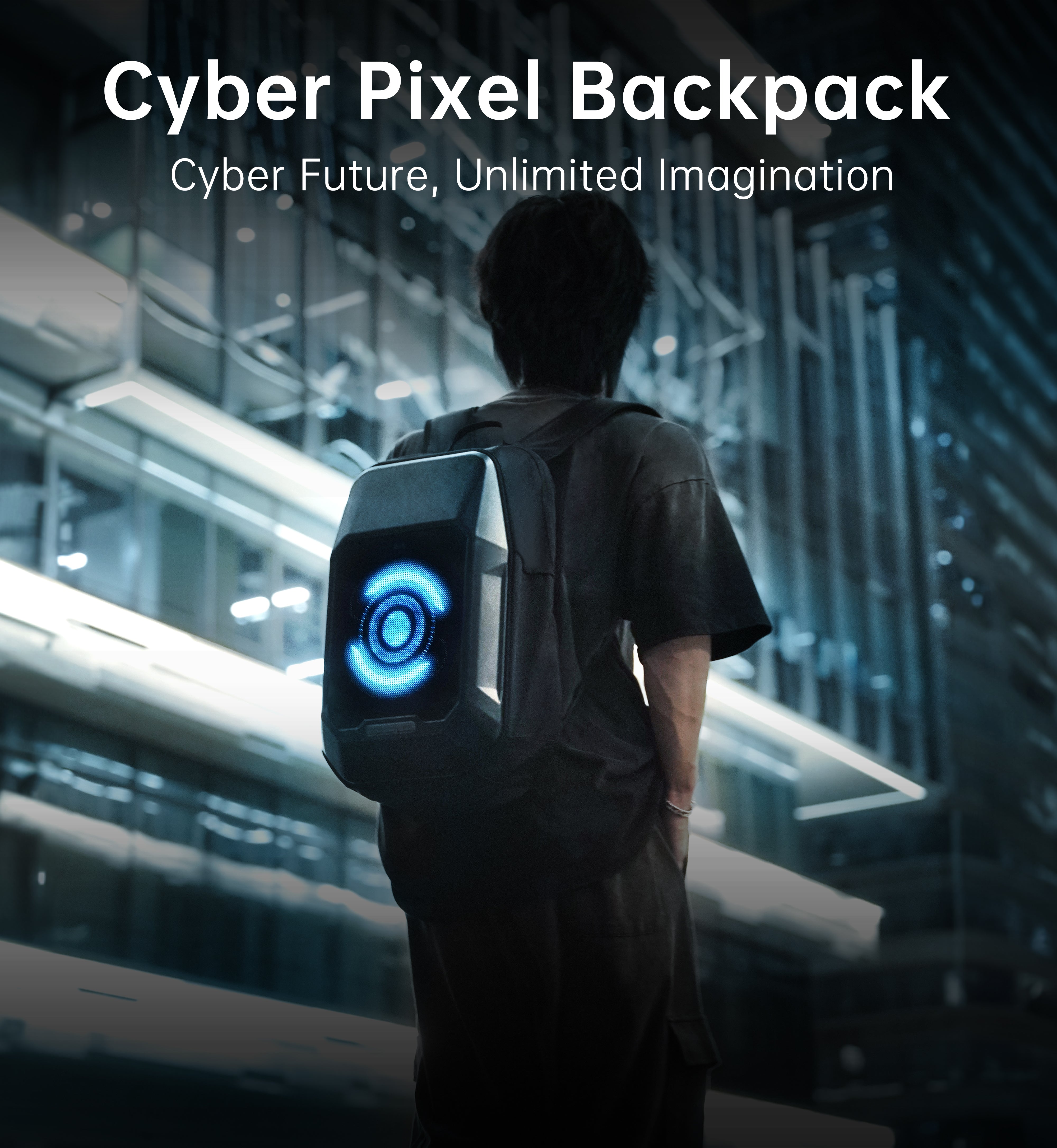 Divoom Cyber​​bag ピクセル アート LED バックパック – Divoom