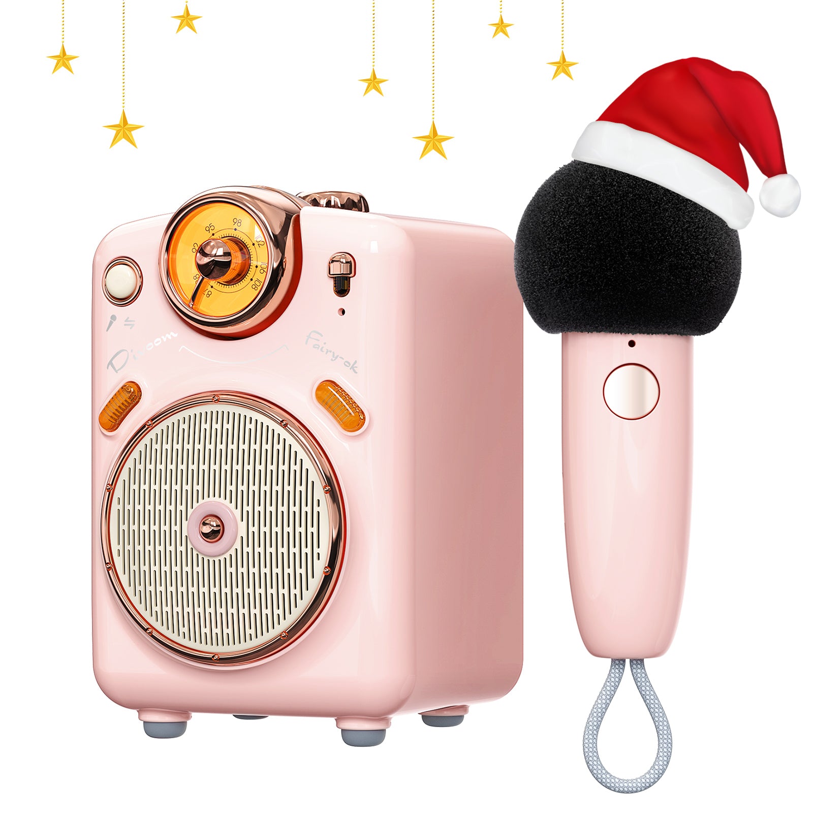 Divoom Fairy-OK |Altoparlante Bluetooth portatile | Karaoke con microfono